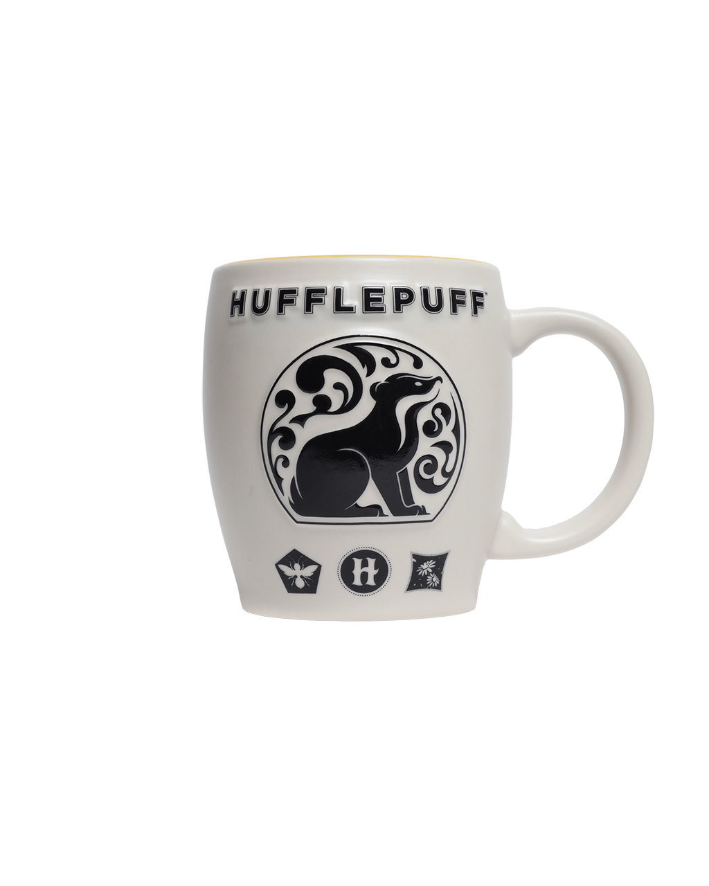 Hufflepuff House Mug with Badger Logo | 20oz Ceramic | Dishwasher Safe