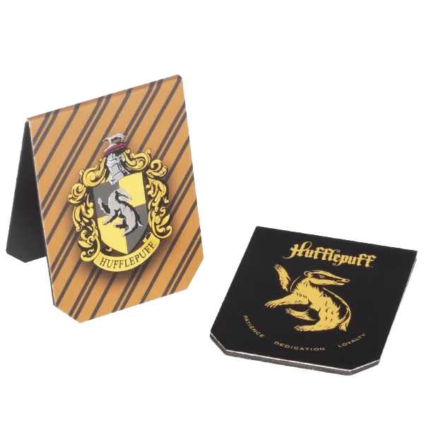 Hufflepuff Magnetic Bookmark Set for Harry Potter Fans | 2-Pack