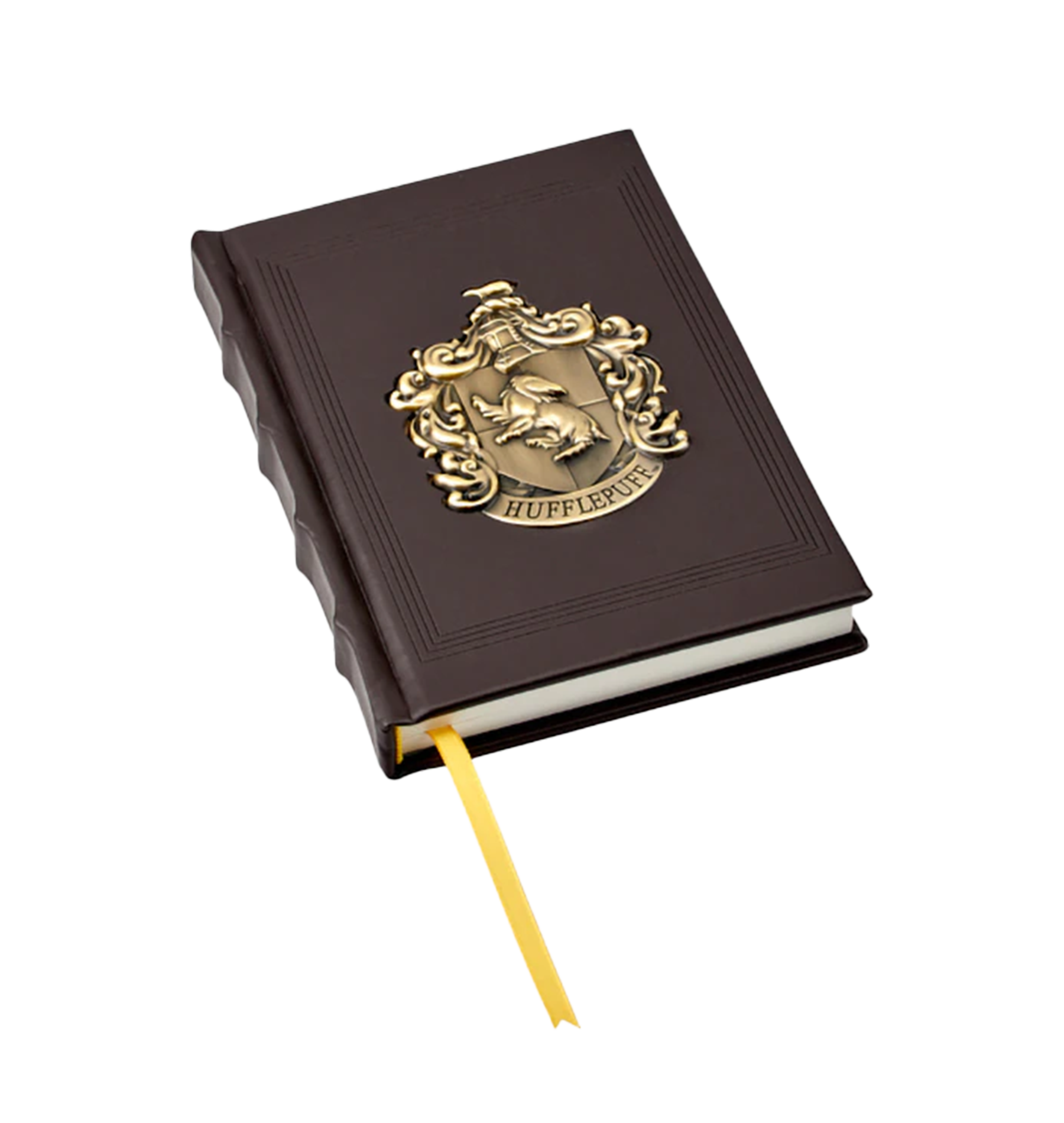 Hufflepuff Journal with Metal Crest & Ribbon Marker | Harry Potter Notebook