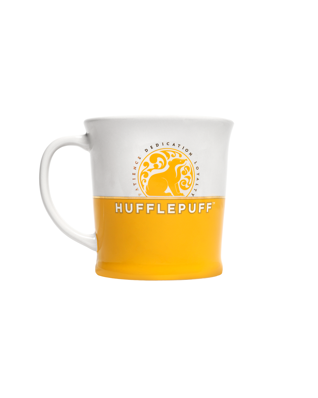 Hufflepuff House Mug with Badger Design | 18oz Ceramic Cup
