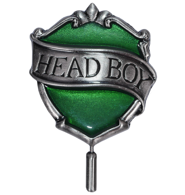 Slytherin Head Boy Pin Badge | Harry Potter Collectible - Silver & Green