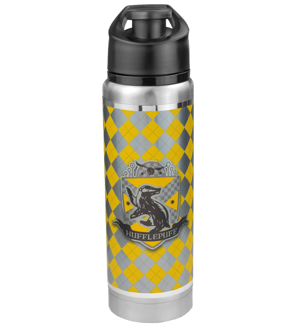 Hufflepuff Insulated Water Bottle 20oz for Travel | Stainless Steel Flask