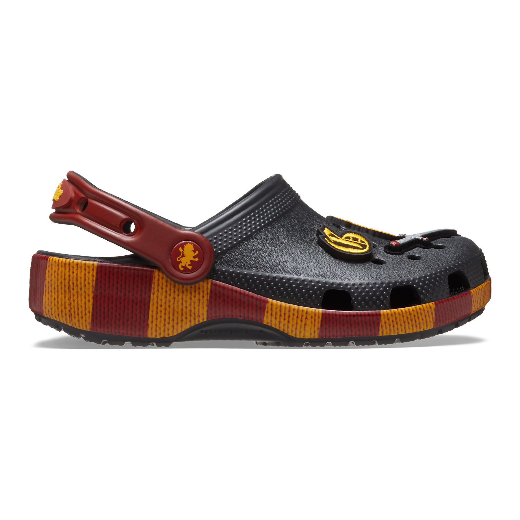 Kids Gryffindor Crocs with House Scarf Print & Jibbitz Charms | Harry Potter