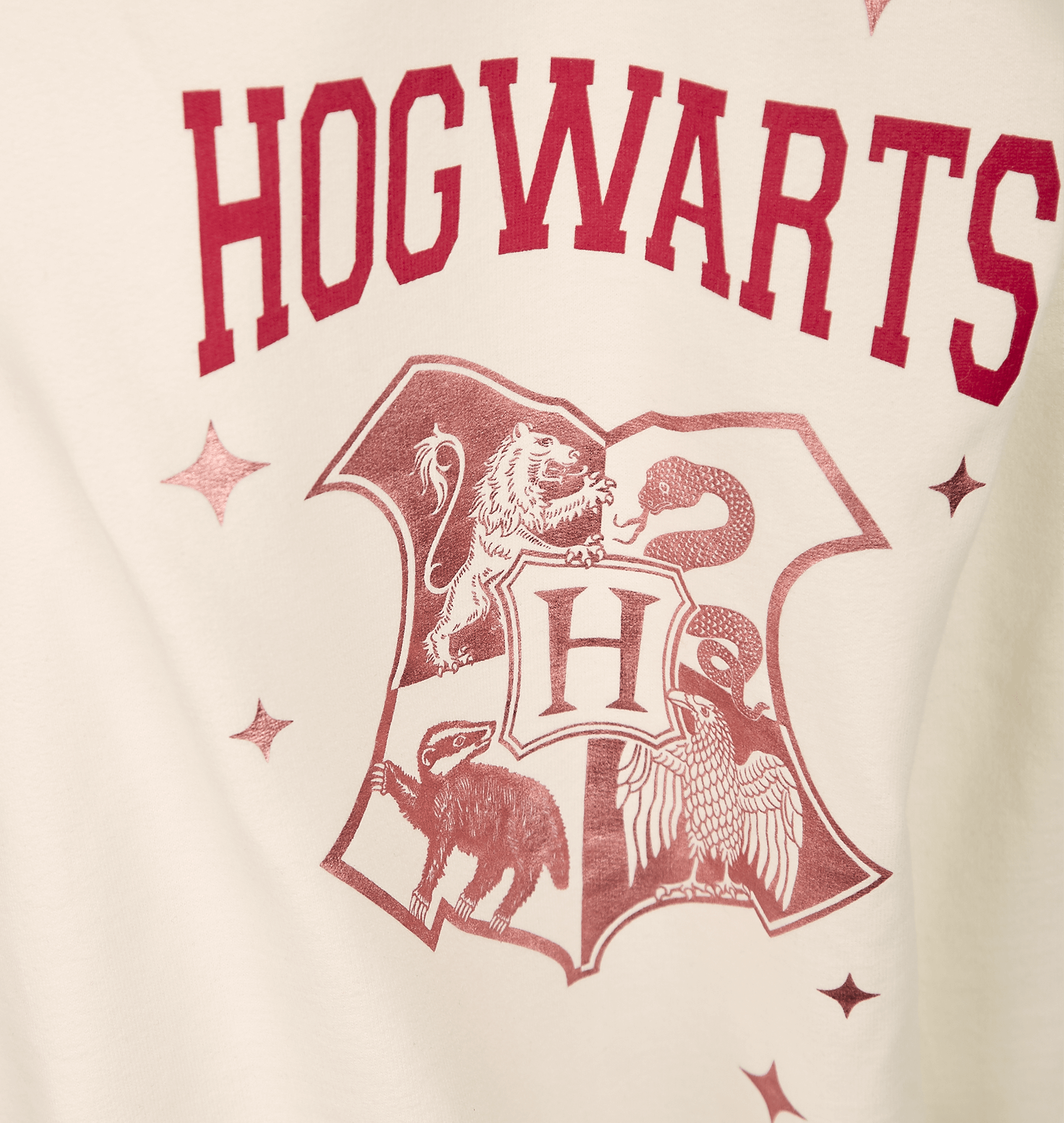 Hogwarts Hoodie Dress & Leggings Set for Kids | Pink & Cream