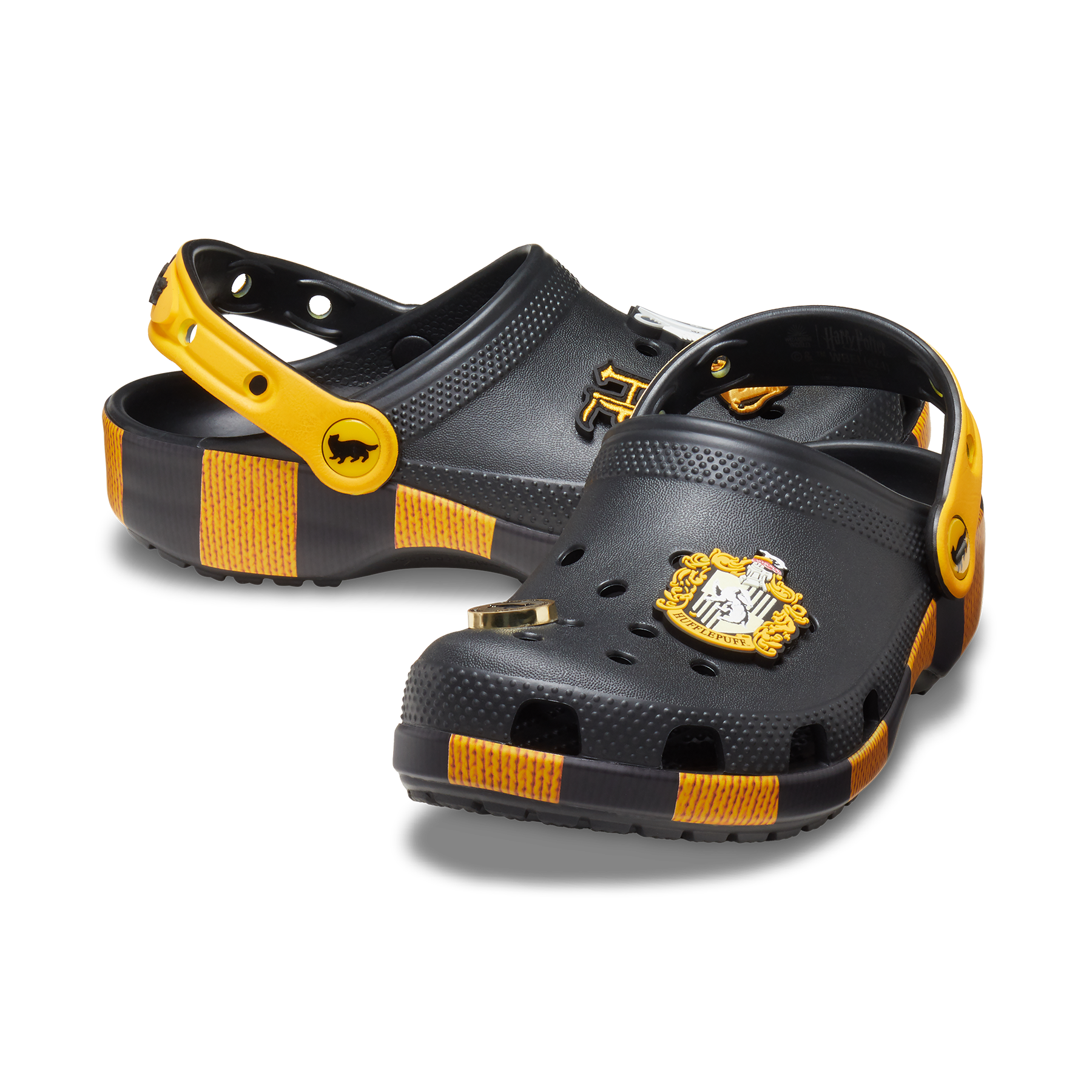 Hufflepuff Kids Crocs with House Charms | Waterproof & Lightweight