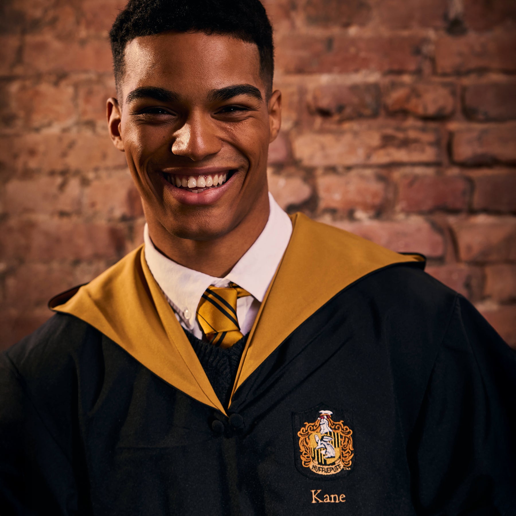 Hufflepuff Robe for Kids with Personalized Name & Embroidered Crest