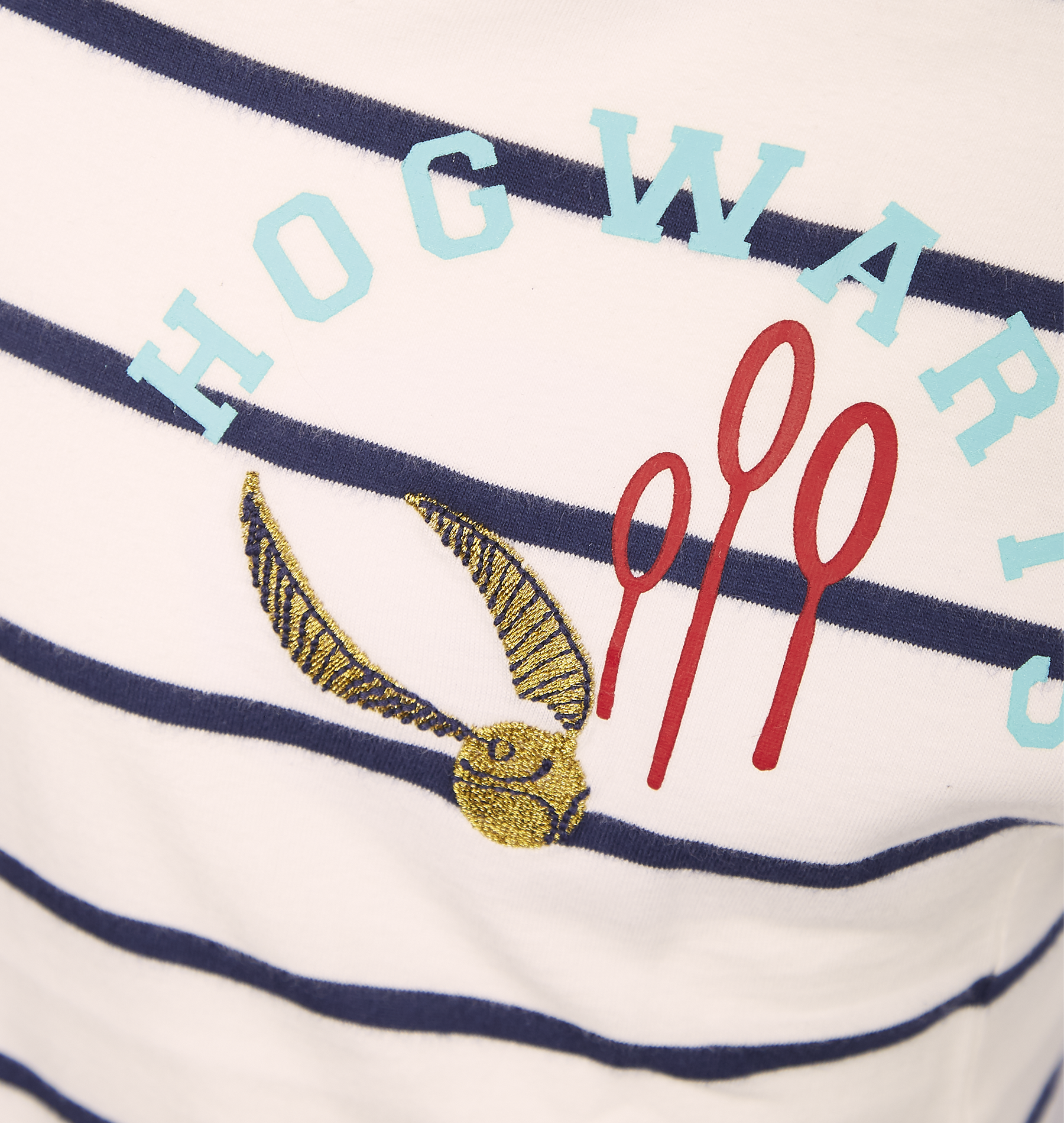 Kids Hogwarts Quidditch T-Shirt with Golden Snitch Embroidery | Harry Potter Shop