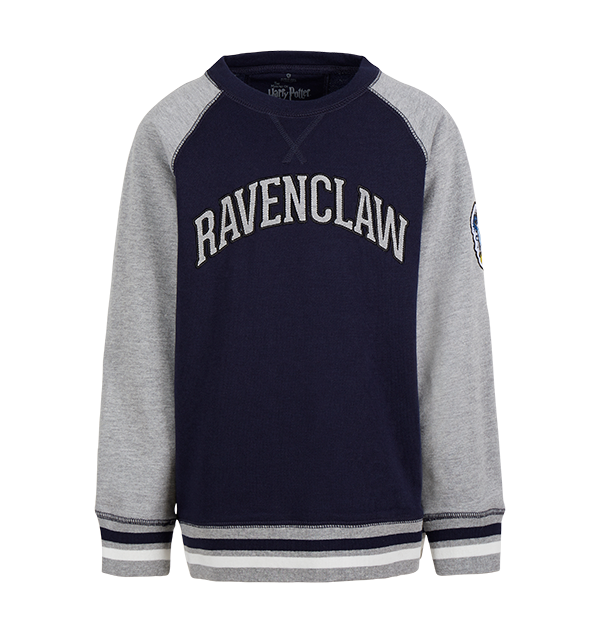 Ravenclaw Kids Sweatshirt with House Crest & Stripes | Harry Potter