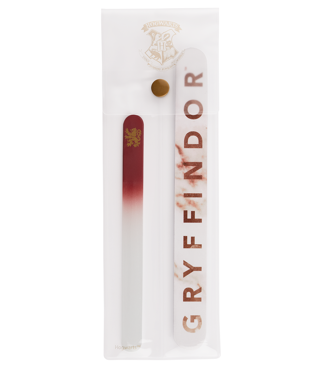 Gryffindor Nail File Set with Glass & Emery Board | Harry Potter Manicure Kit