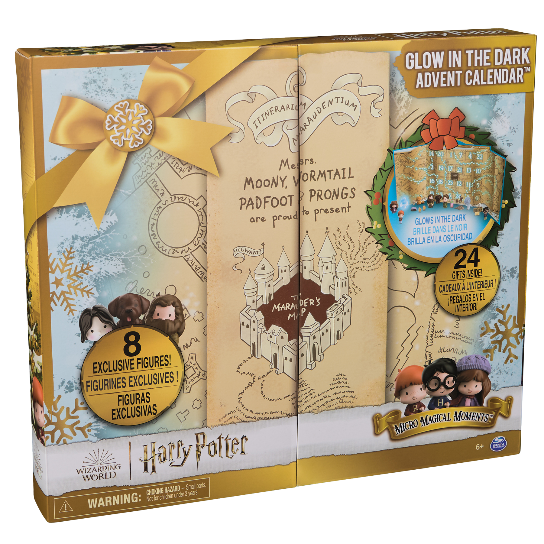 Glow in the Dark Harry Potter Advent Calendar with 24 Figures | Wizarding World