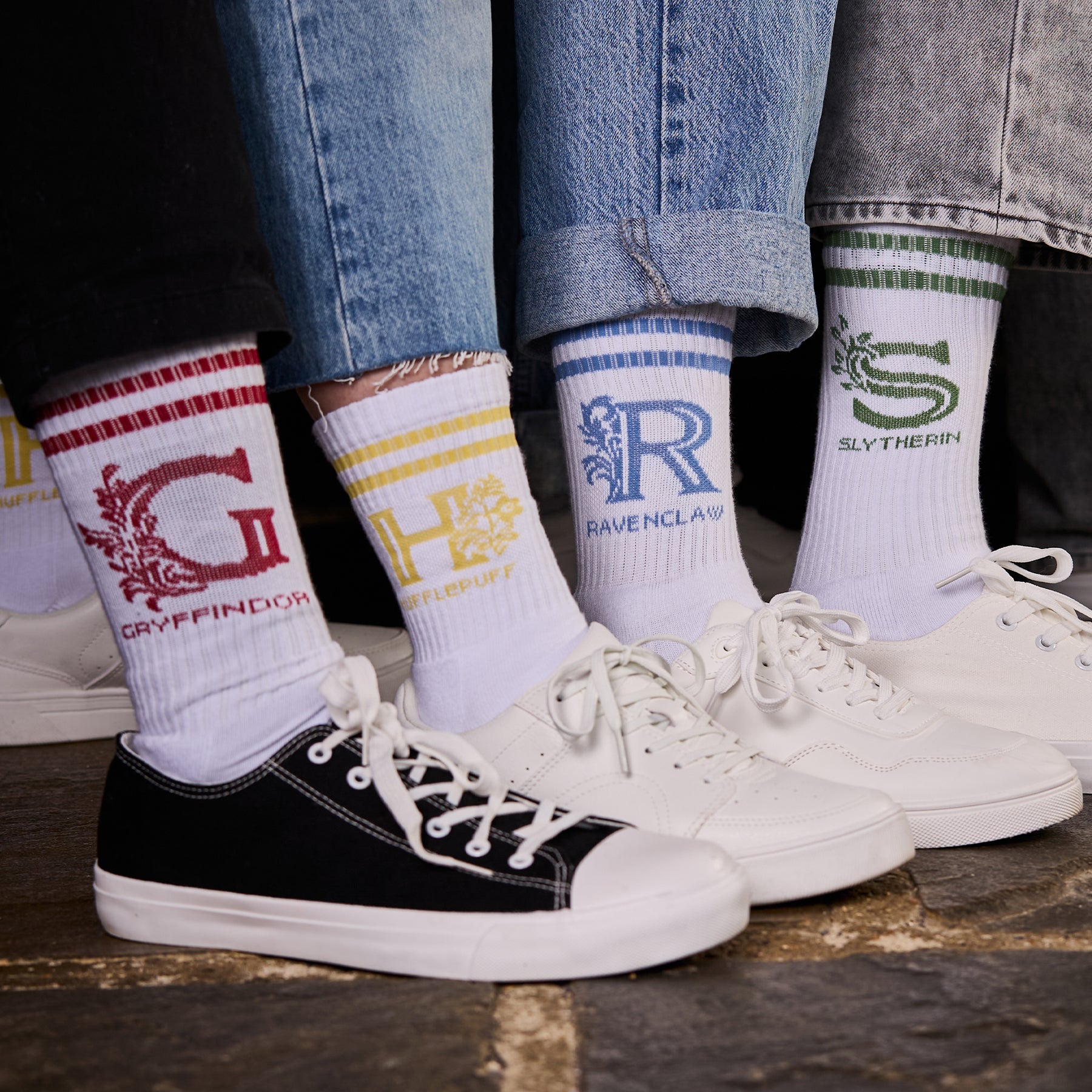 Ravenclaw House Socks with Embroidered 'R' | House Mascot Collection