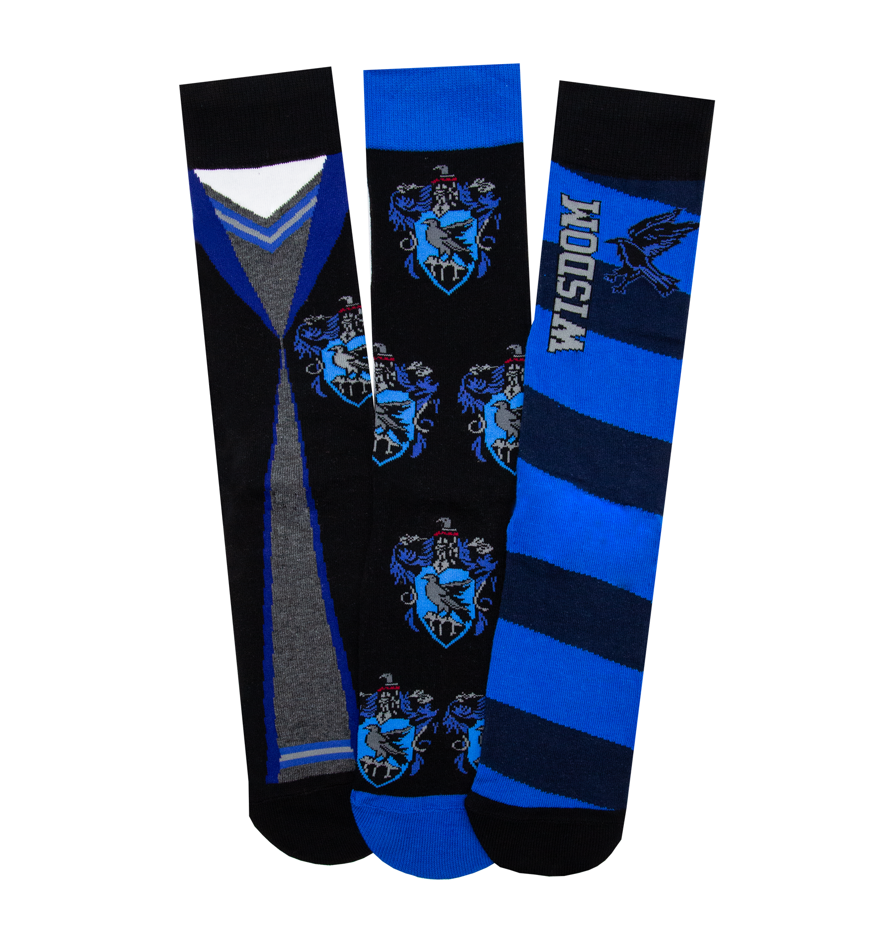 Ravenclaw House Socks 3-Pack for Harry Potter Fans | Hogwarts Pride