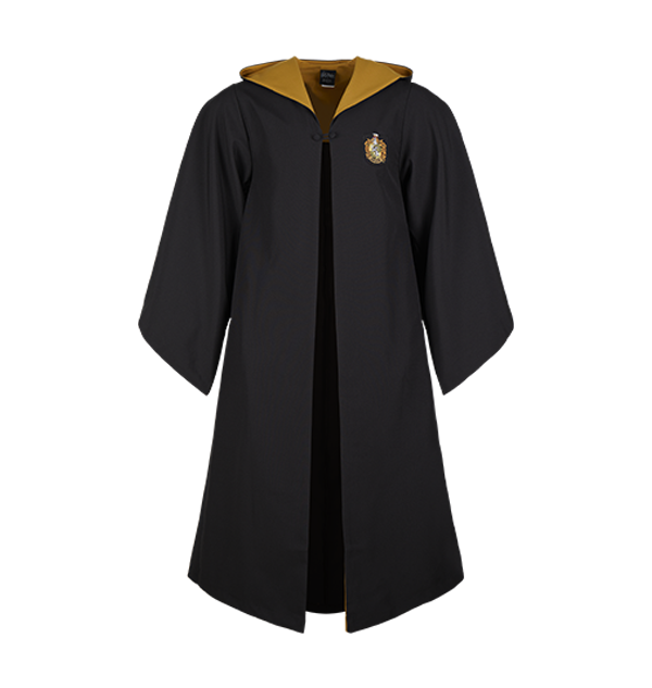 Personalized Hufflepuff Robe with Embroidered Crest & Hidden Wand Pocket | Harry Potter Costume