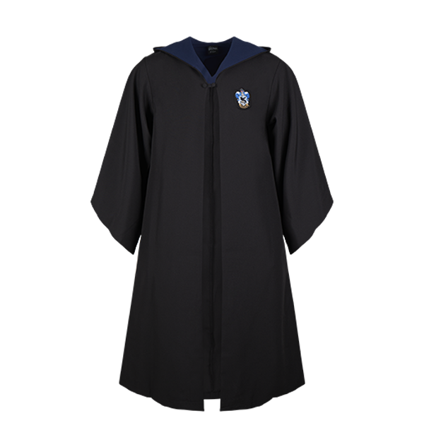 Ravenclaw Robe with Embroidered Crest & Hidden Wand Pocket | Harry Potter