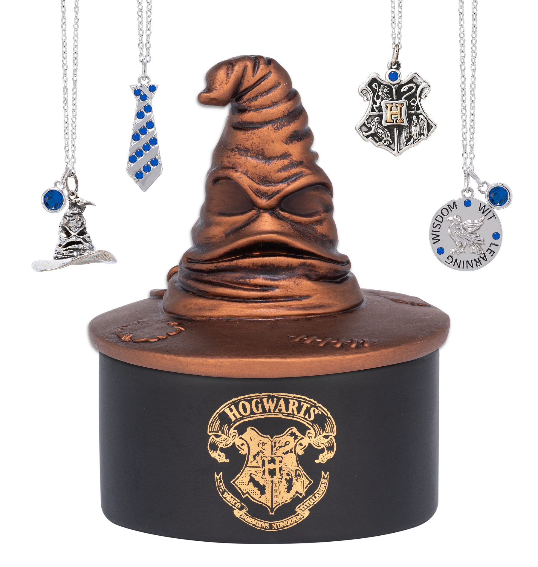 Ravenclaw Sorting Hat Jewelry Candle with Sterling Silver Necklace | Charmed Aroma