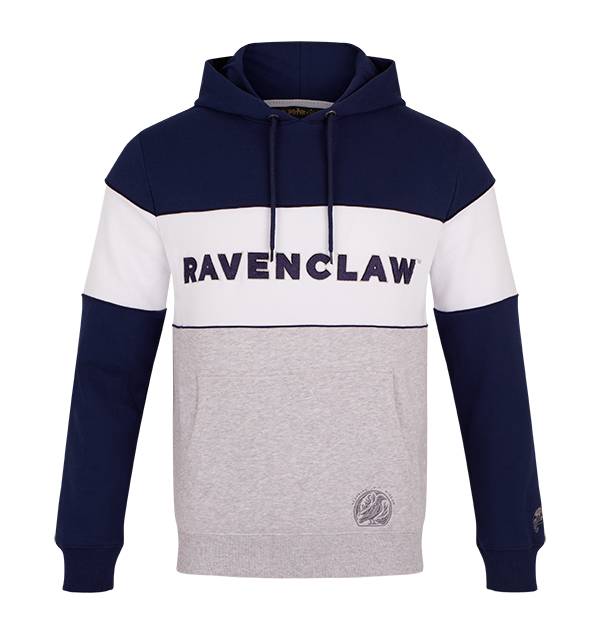 Ravenclaw Hoodie with House Logo & Color Block Design | Hogwarts Apparel