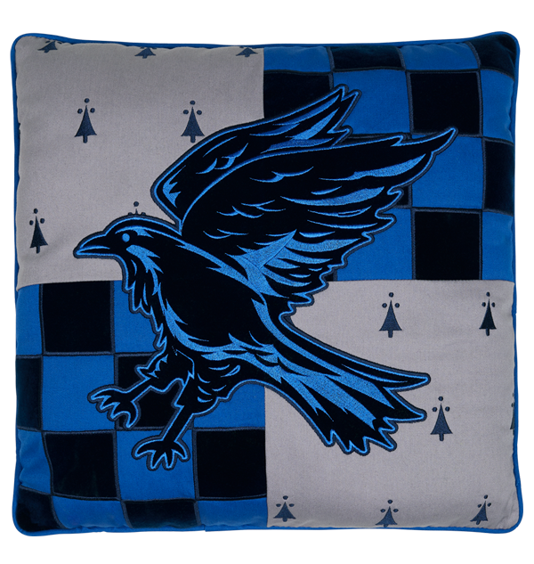 Ravenclaw House Velvet Pillow with Eagle Design | Harry Potter Decor