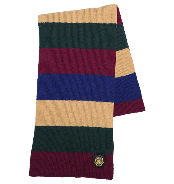 Hogwarts House Striped Scarf - Official Harry Potter Colors | Knit & Cozy