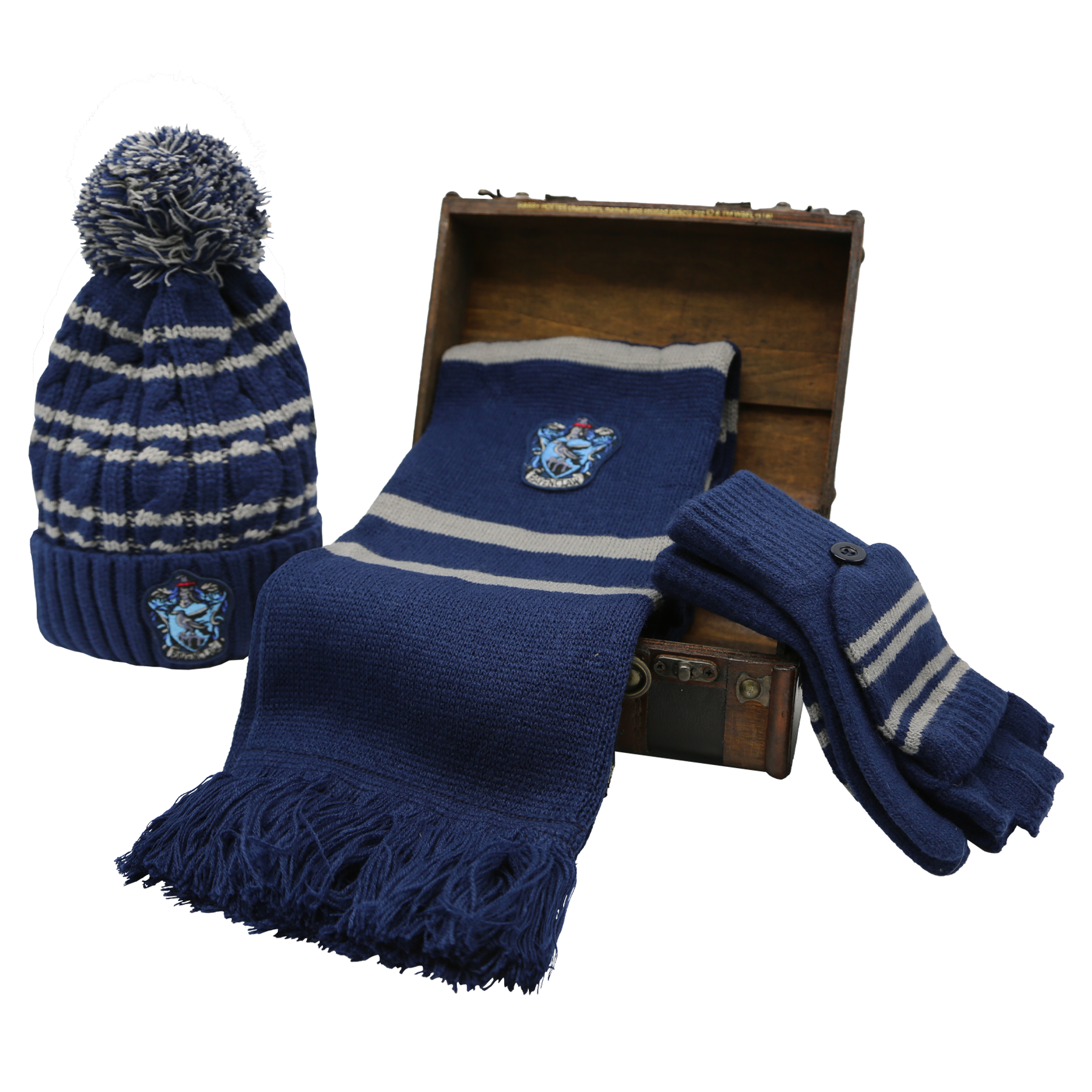 Ravenclaw Mini Hogwarts Trunk with Scarf, Hat & Mittens | Harry Potter Gift