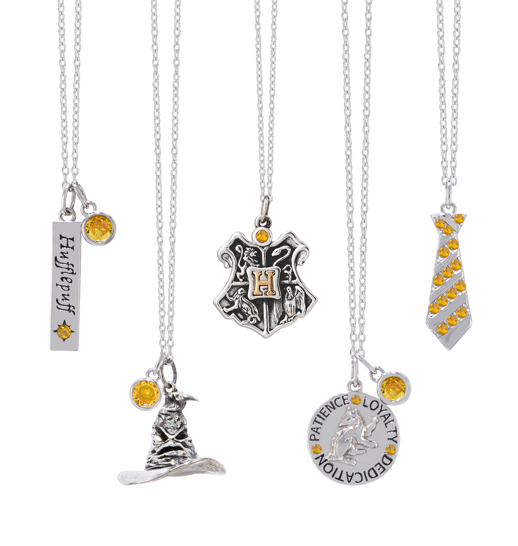 Hufflepuff Sorting Hat Jewelry Candle with Sterling Silver Necklace | Charmed Aroma