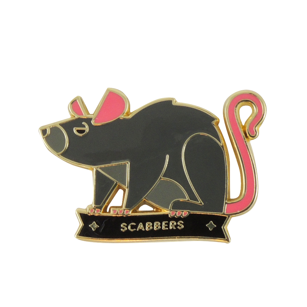 Scabbers Harry Potter Enamel Pin | Ron Weasley's Rat Pet