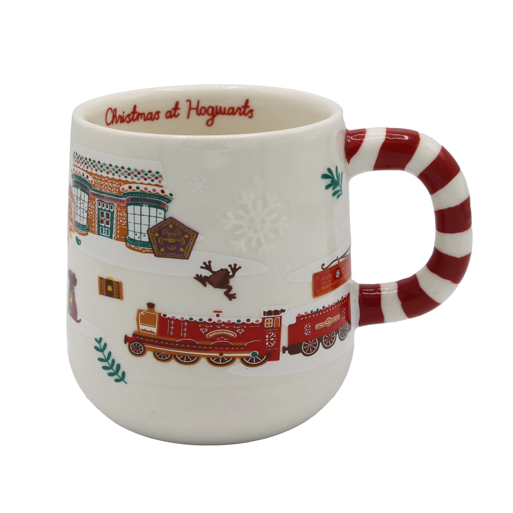 Hogwarts Christmas Mug with Gingerbread Scene | 14oz Ceramic