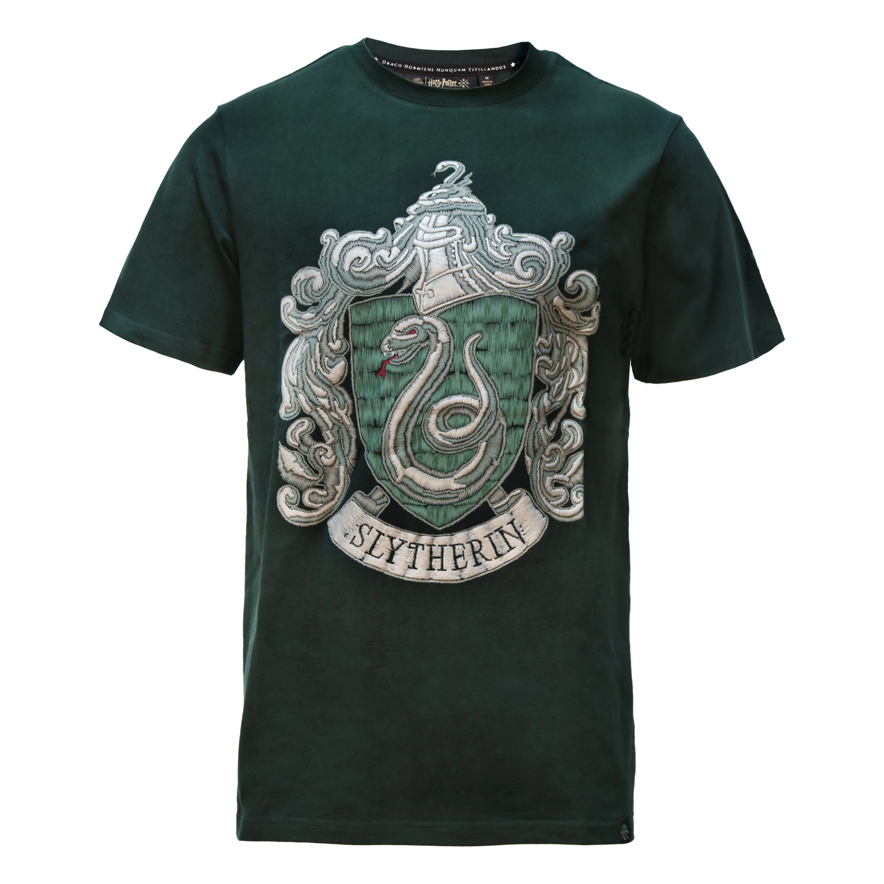 Slytherin Crest T-Shirt with Embroidery Print | Harry Potter Shop