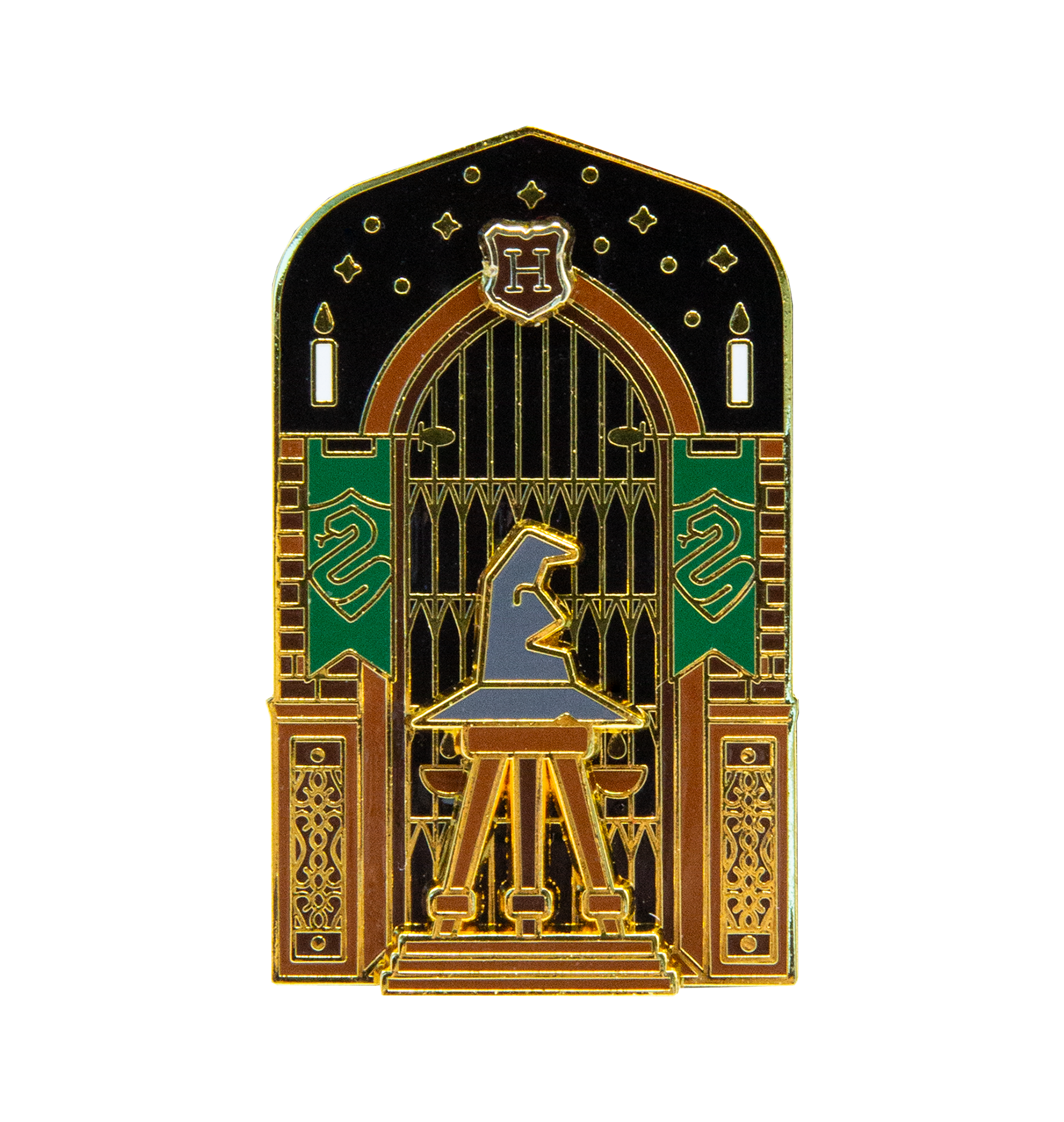 Slytherin Enamel Pin for Harry Potter Fans | Great Hall Collectible