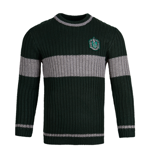 Slytherin Quidditch Sweater with Embroidered Crest | Harry Potter