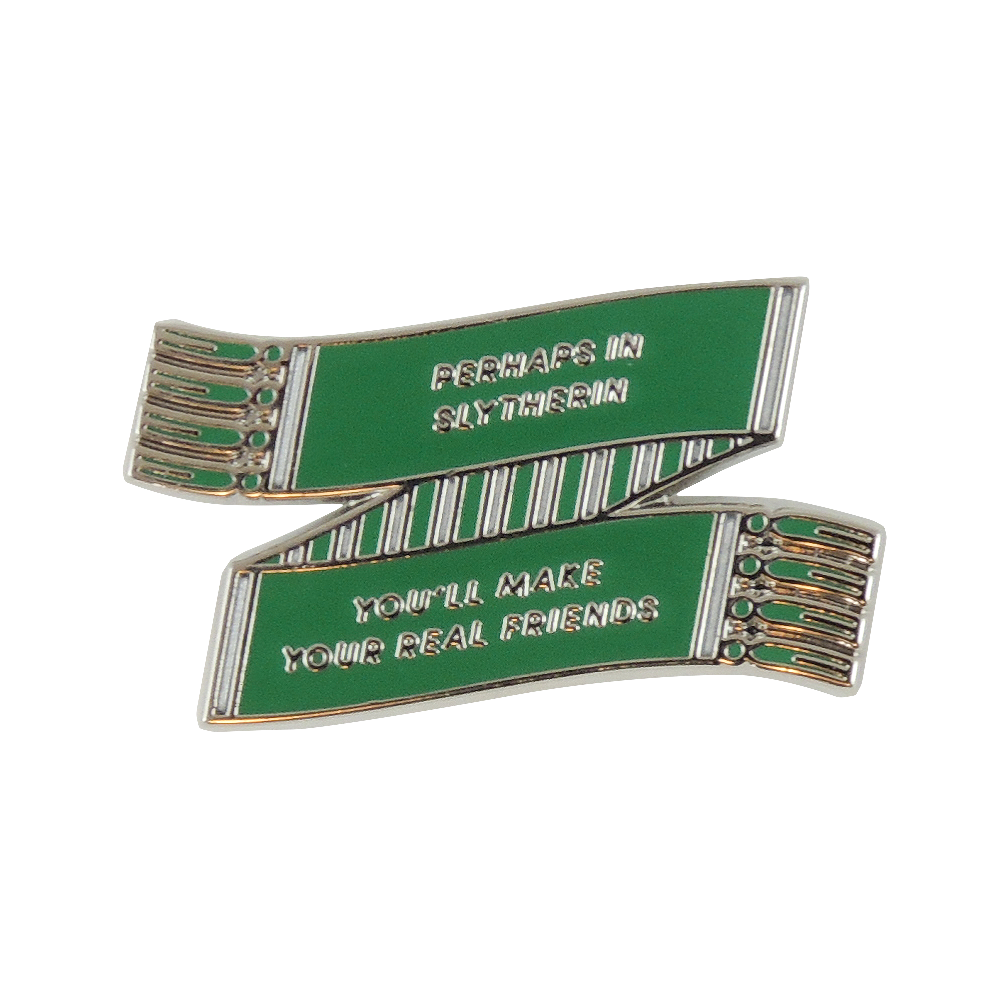 Slytherin Scarf Enamel Pin - Harry Potter Fan Club Gift | Hogwarts House Colors