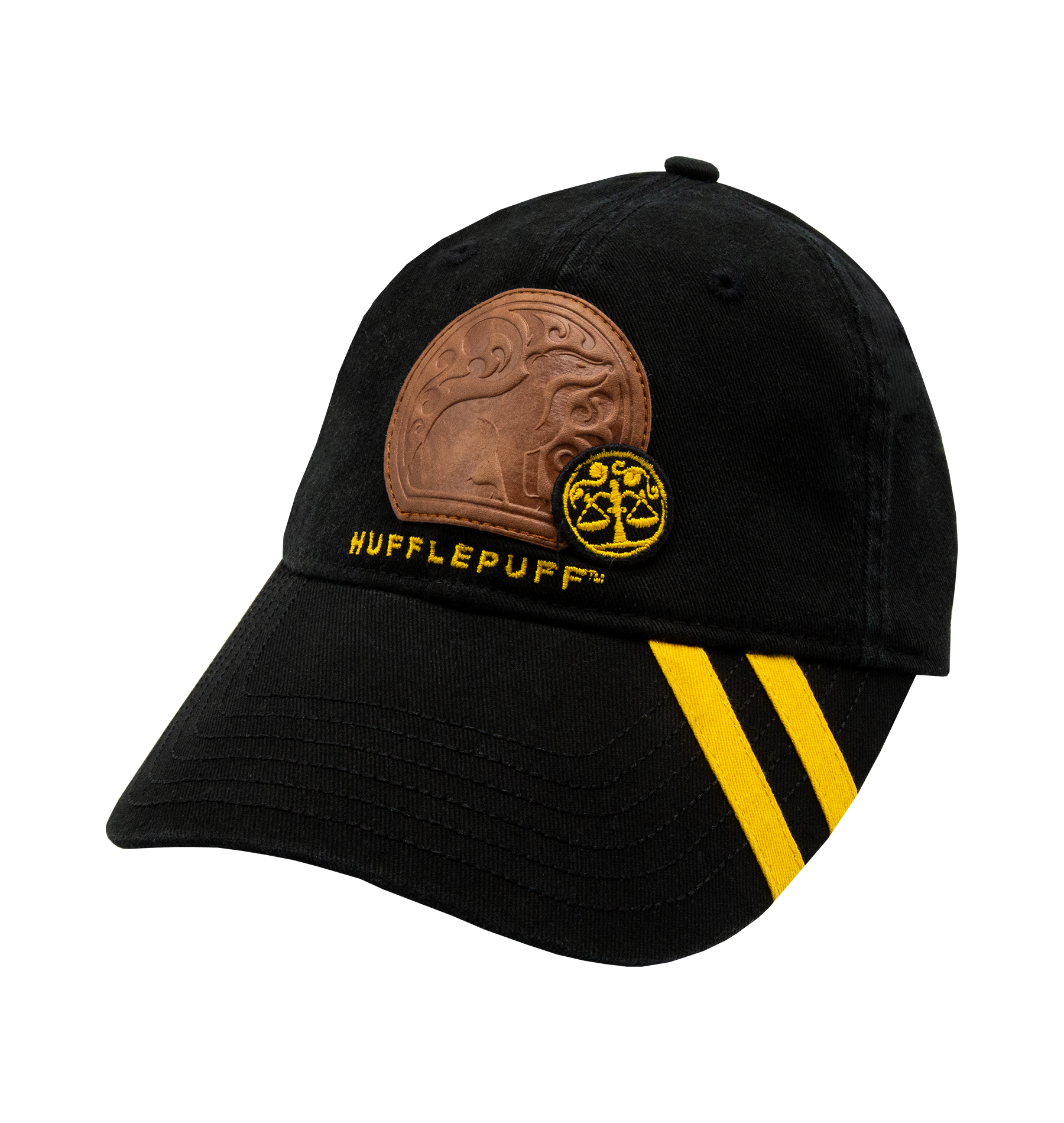 Hufflepuff House Baseball Cap with Embroidered Badger Patch | Adjustable Fit