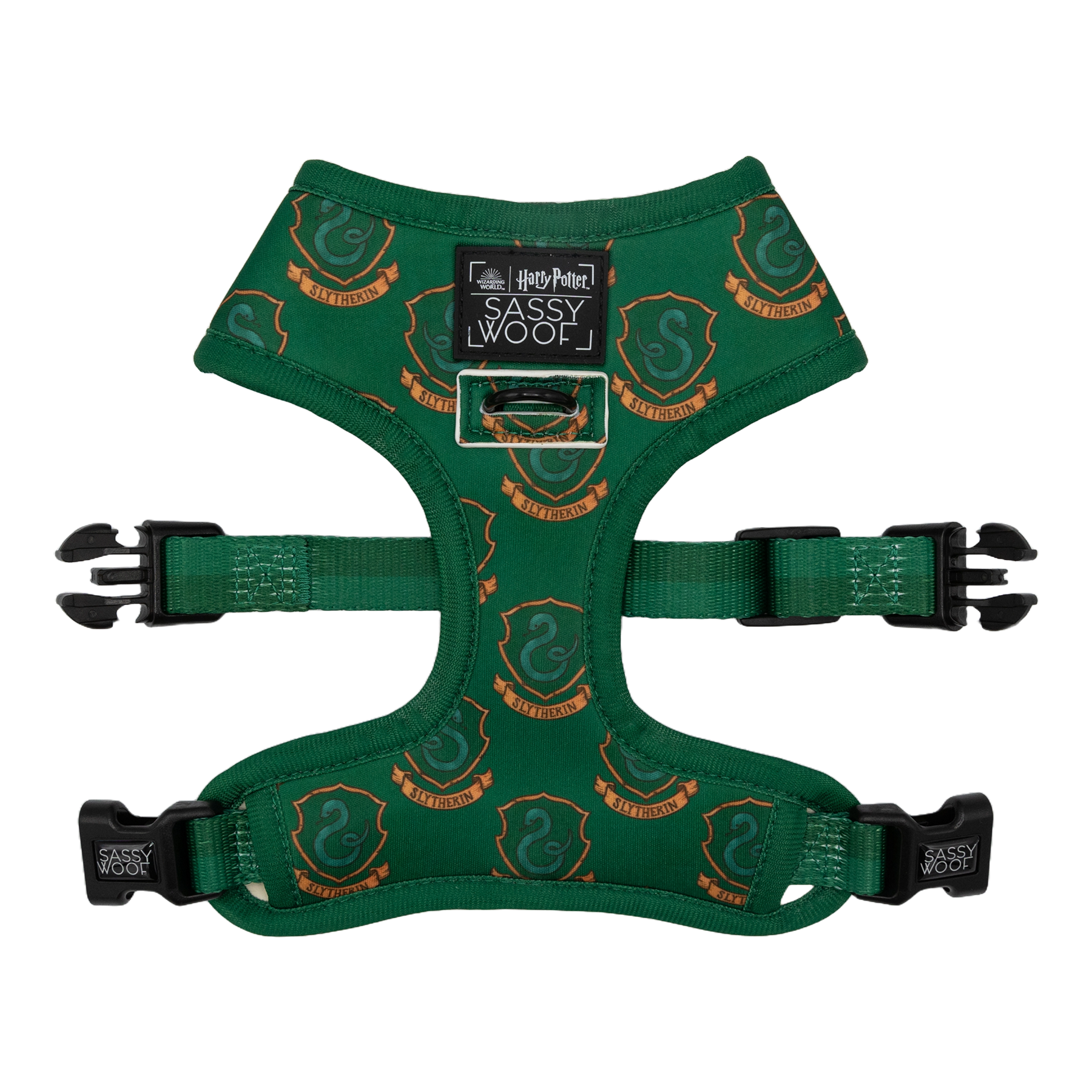 Slytherin Pet Harness - Reversible & Adjustable | Sassy Woof