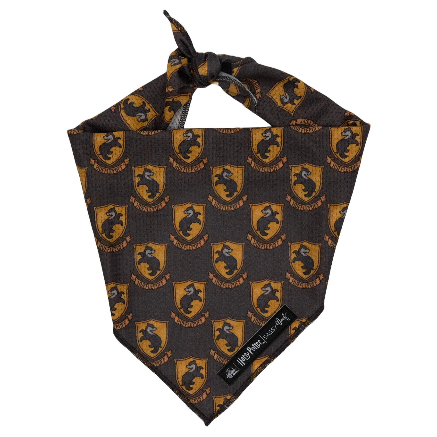 Hufflepuff Dog Bandana with House Crest | Sassy Woof