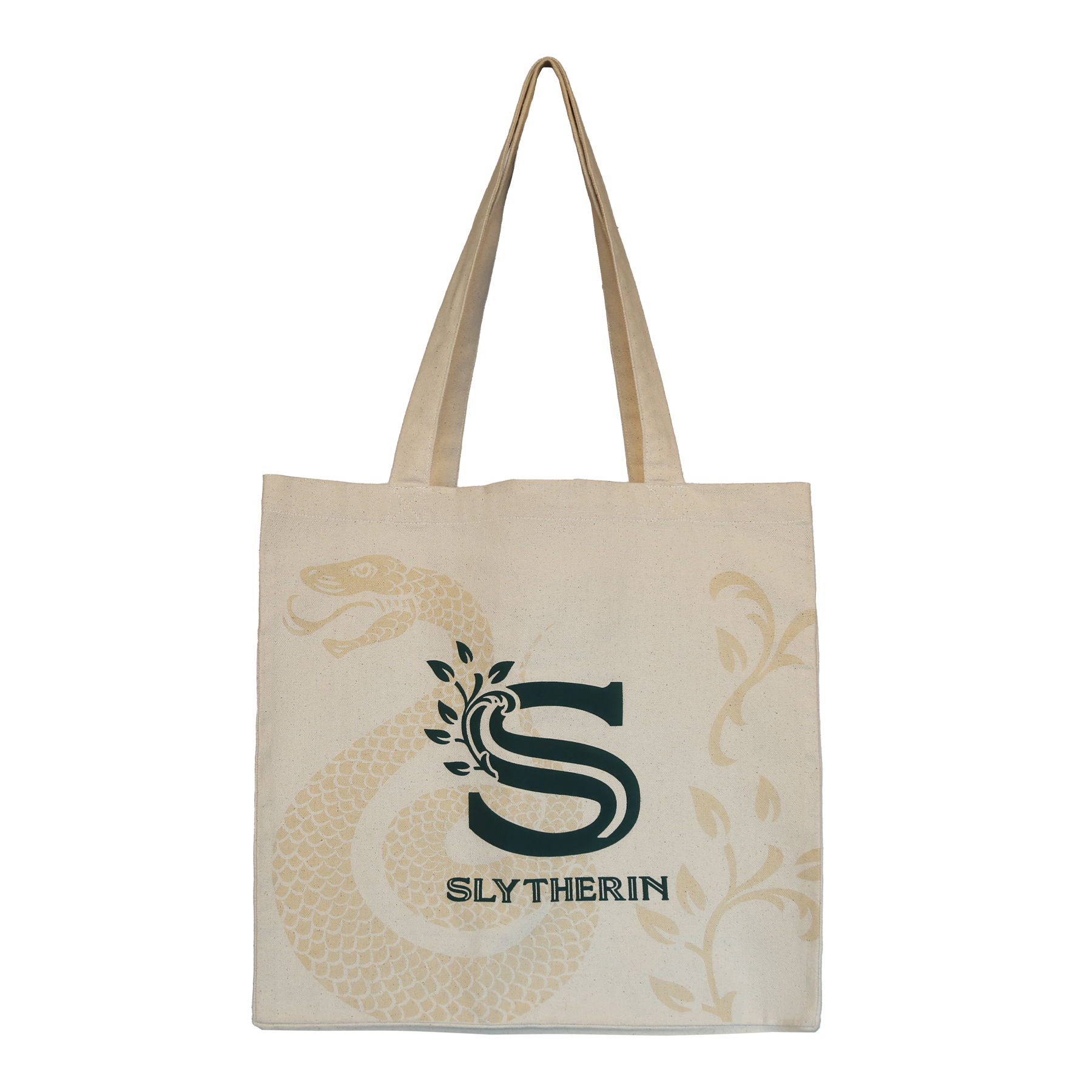 Slytherin Tote Bag | 100% Cotton Reusable House Mascot