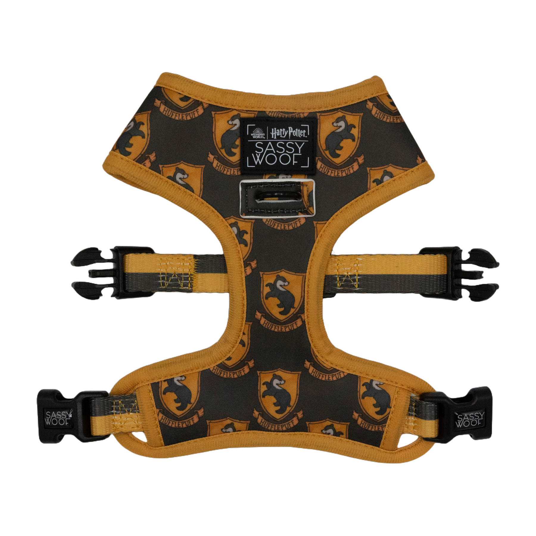 Hufflepuff Reversible Pet Harness for Dogs | Sassy Woof