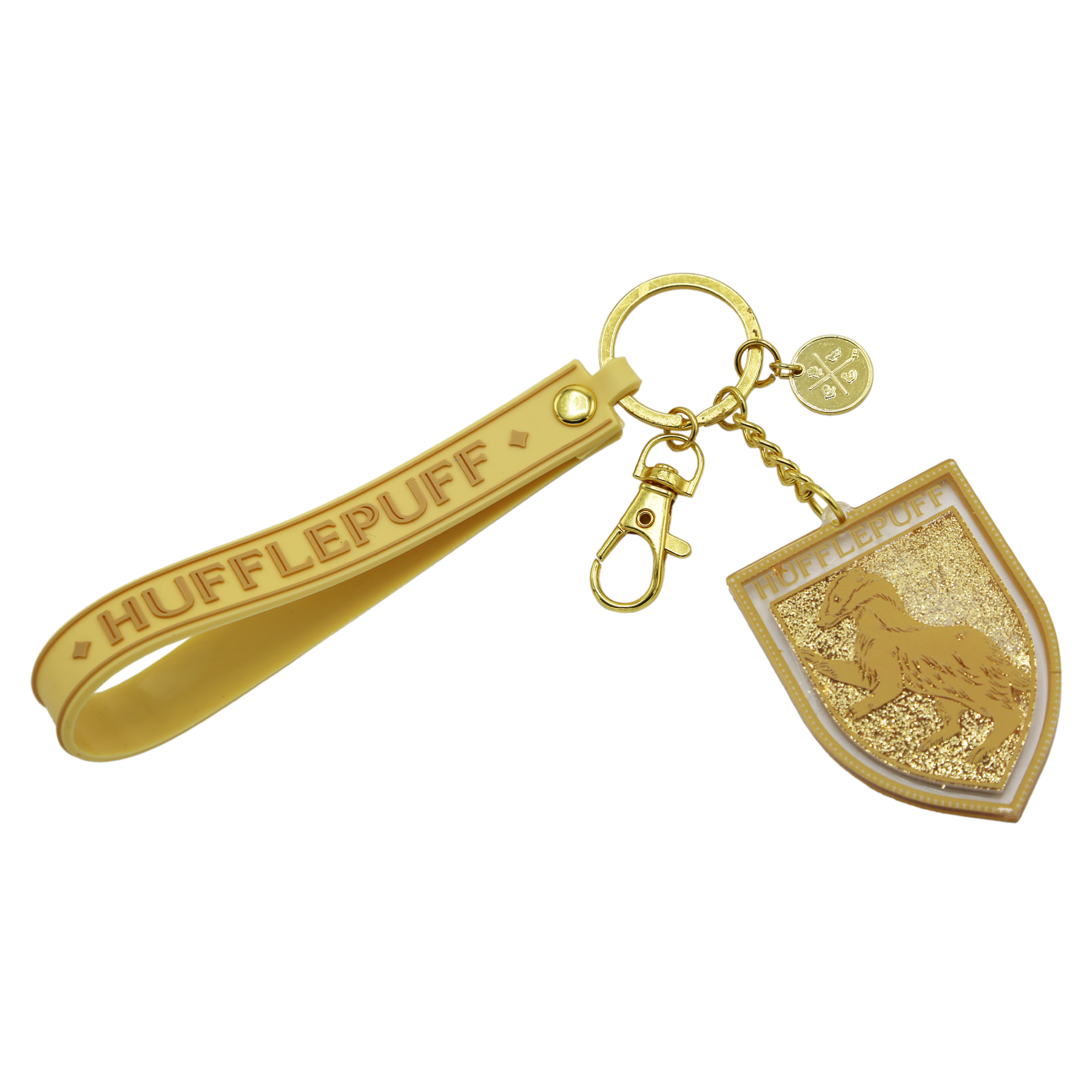Hufflepuff Bag Charm with Golden Flecks & Lobster Claw | Harry Potter