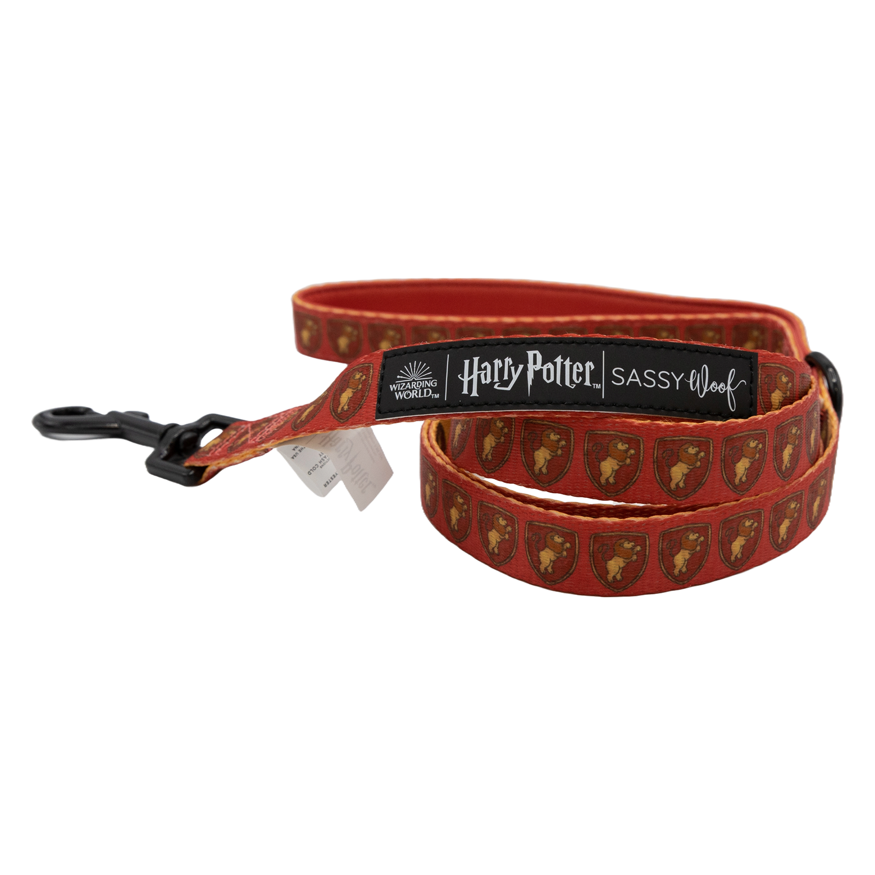 Gryffindor Pet Leash with Padded Handle | Sassy Woof