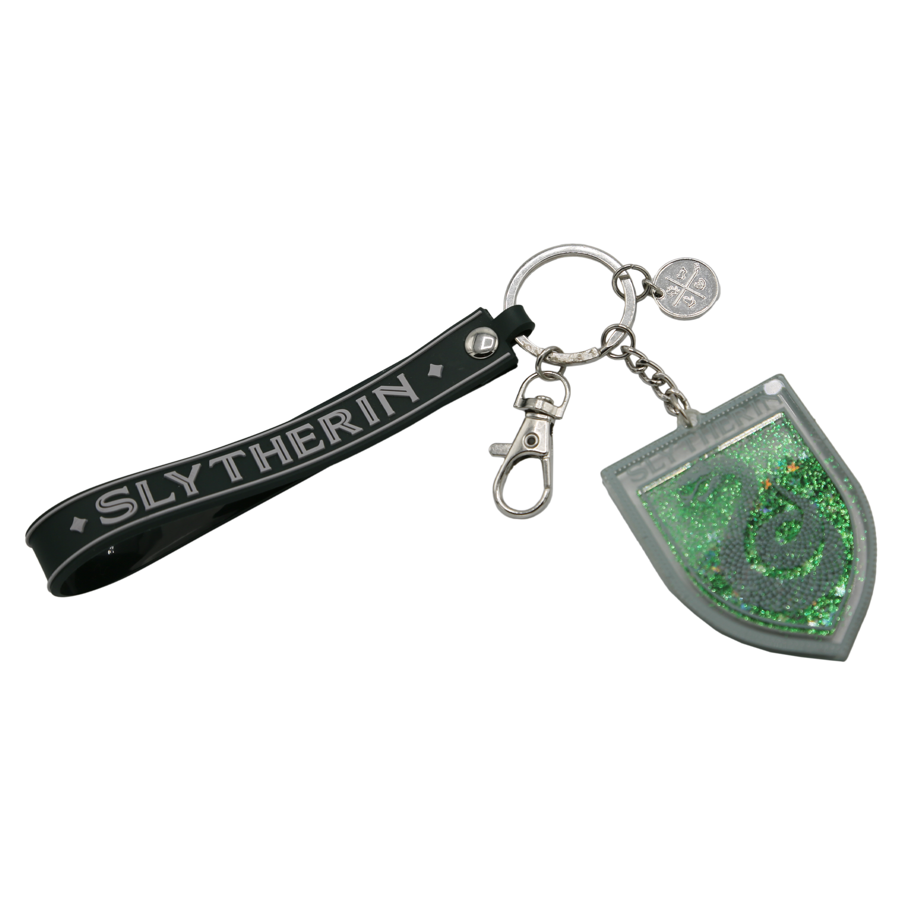 Slytherin Bag Charm with Glitter & Serpent Design | Harry Potter Shop