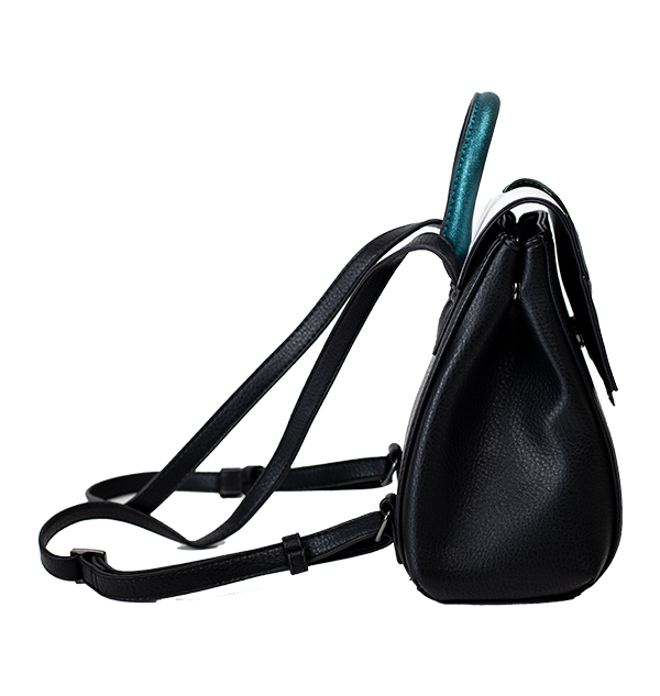 Slytherin Mini Backpack with Robe Collar & Embroidered Crest | Danielle Nicole