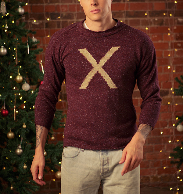 Harry Potter Weasley Knitted Sweater with Letter 'X' | Lochaven of Scotland