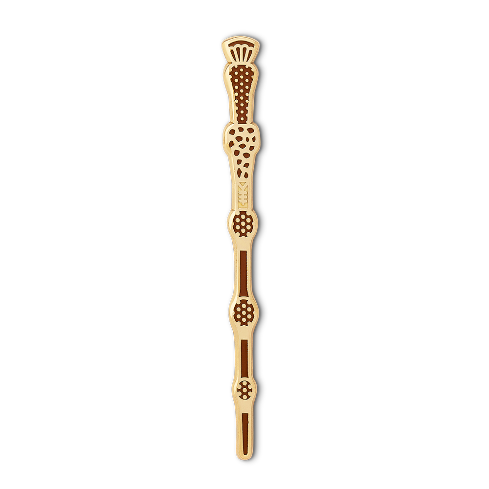 Harry Potter Dumbledore Enamel Pin Set with Elder Wand & Deluminator | Fan Club