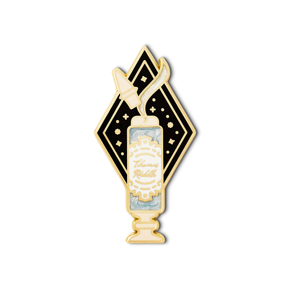 Harry Potter Dumbledore Enamel Pin Set with Elder Wand & Deluminator | Fan Club