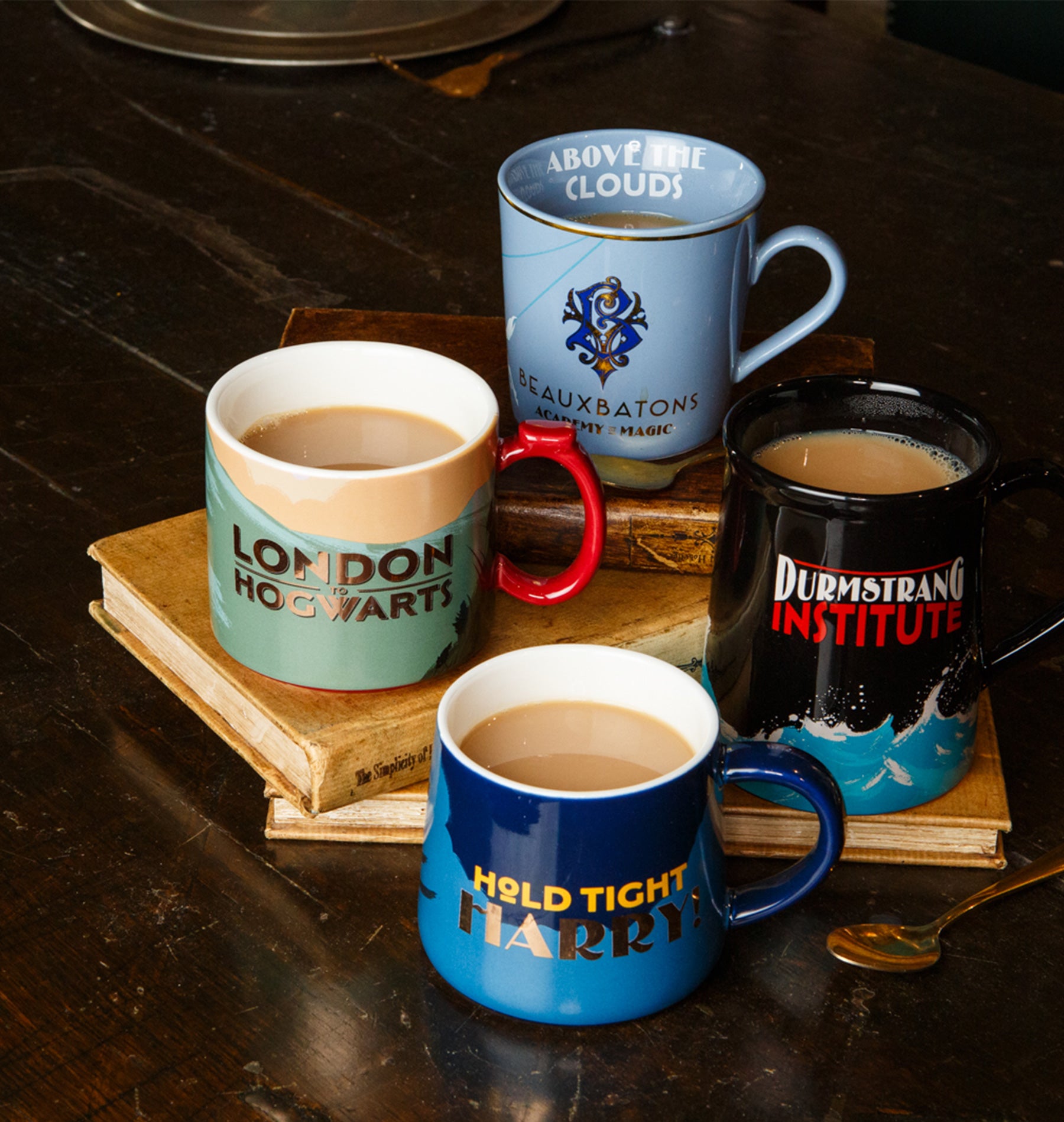 Beauxbatons Ceramic Mug with Gold Foil Accents | Wizarding World Gift