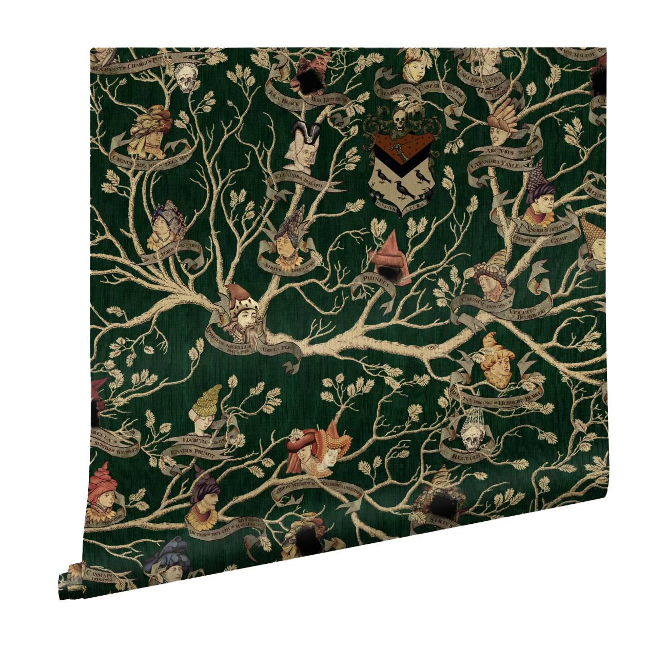Black Family Tapestry Wallpaper for Harry Potter Fans | MinaLima Design