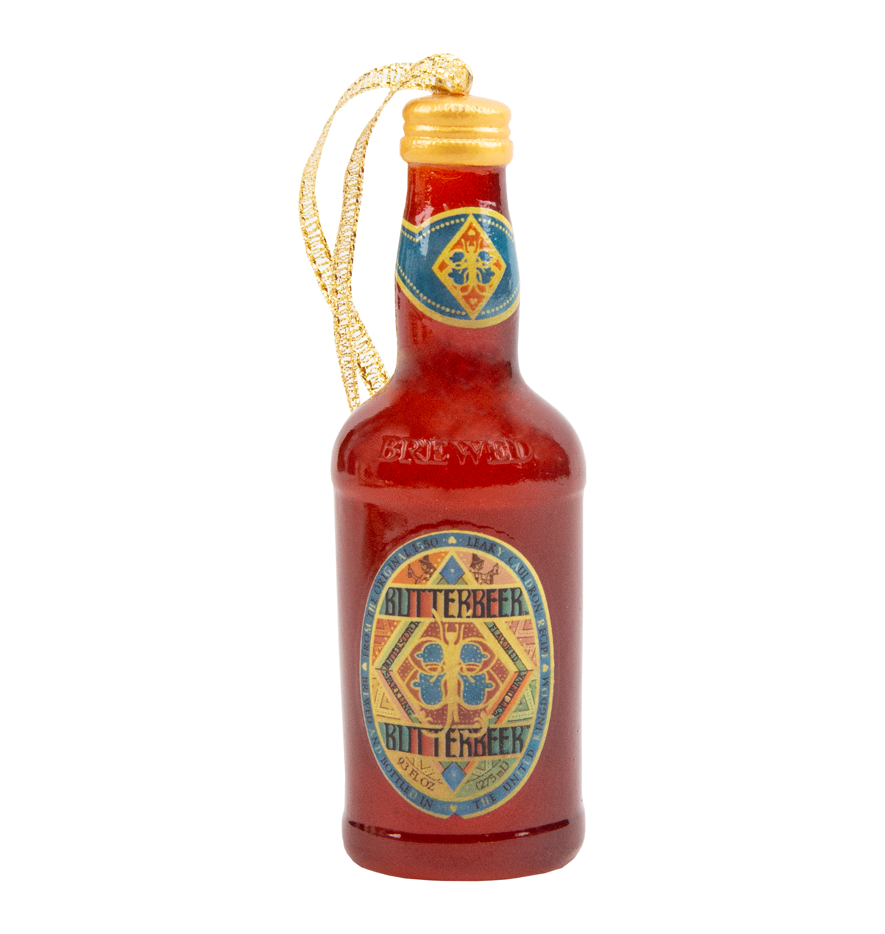 Butterbeer Bottle Christmas Ornament | Miniature Replica | MinaLima