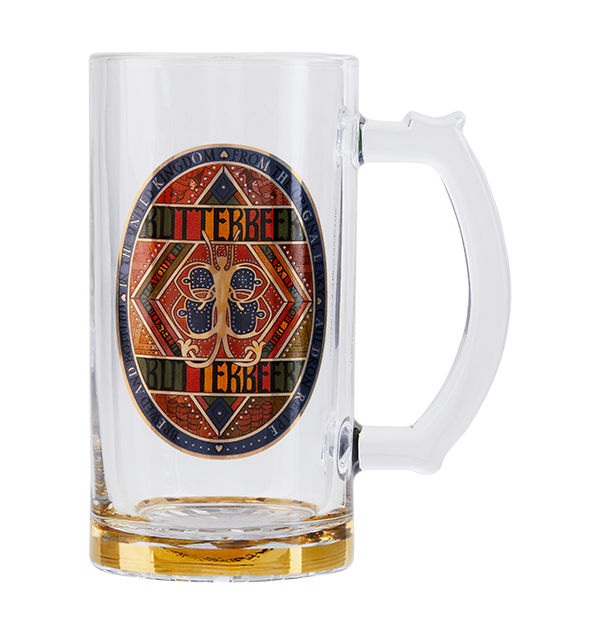 Butterbeer Glass with Handle for Chilled Drinks | MinaLima Design