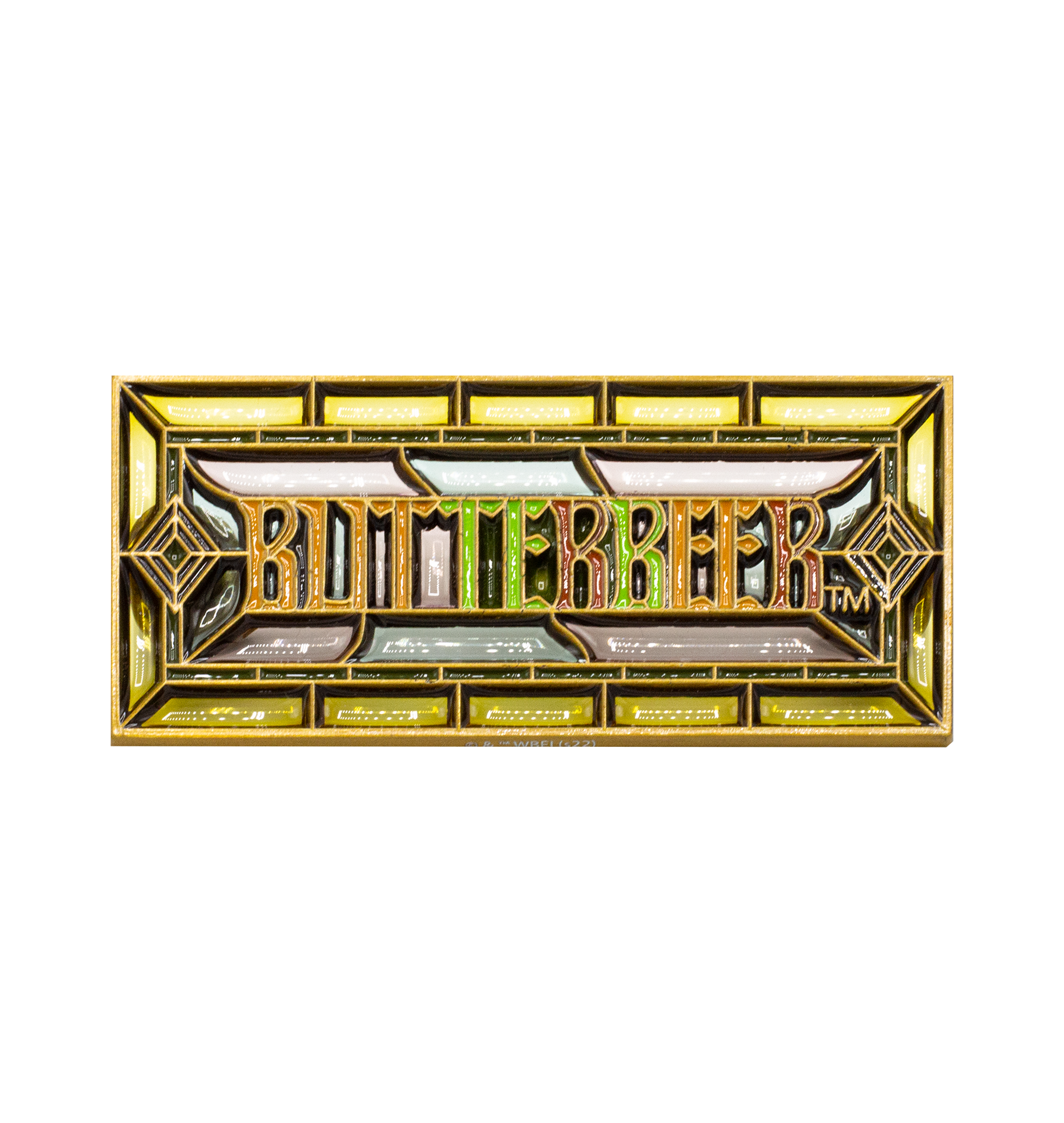 Butterbeer Stained Glass Pin | Harry Potter Collectible | MinaLima Design