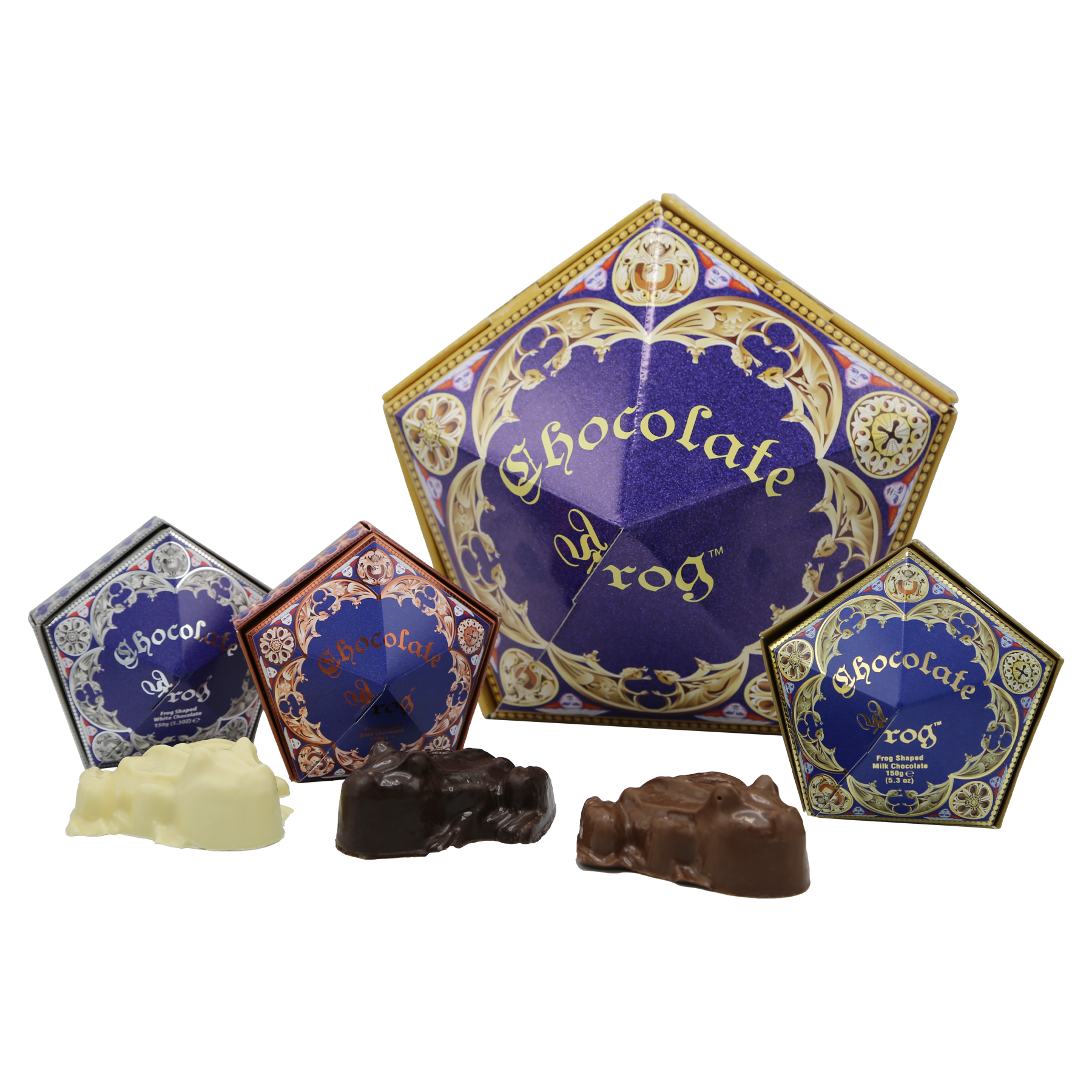 Harry Potter Chocolate Frog Gift Set | 3-Pack Milk, Dark & White Chocolate