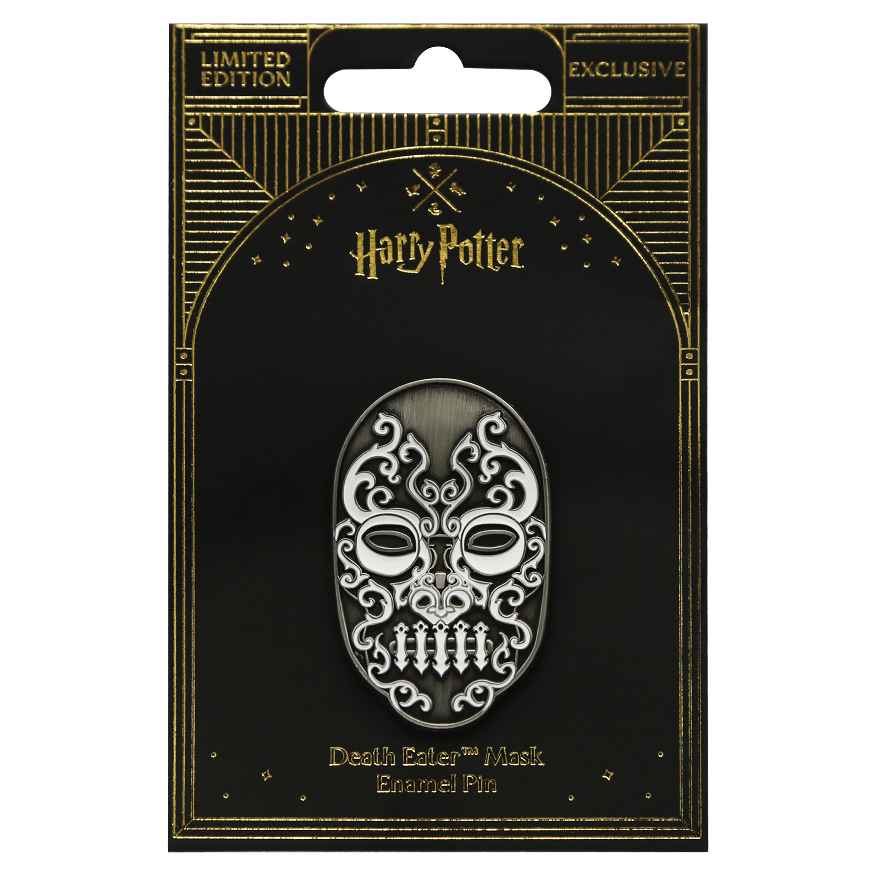 Glow-in-the-Dark Death Eater Mask Enamel Pin | Harry Potter Collectible