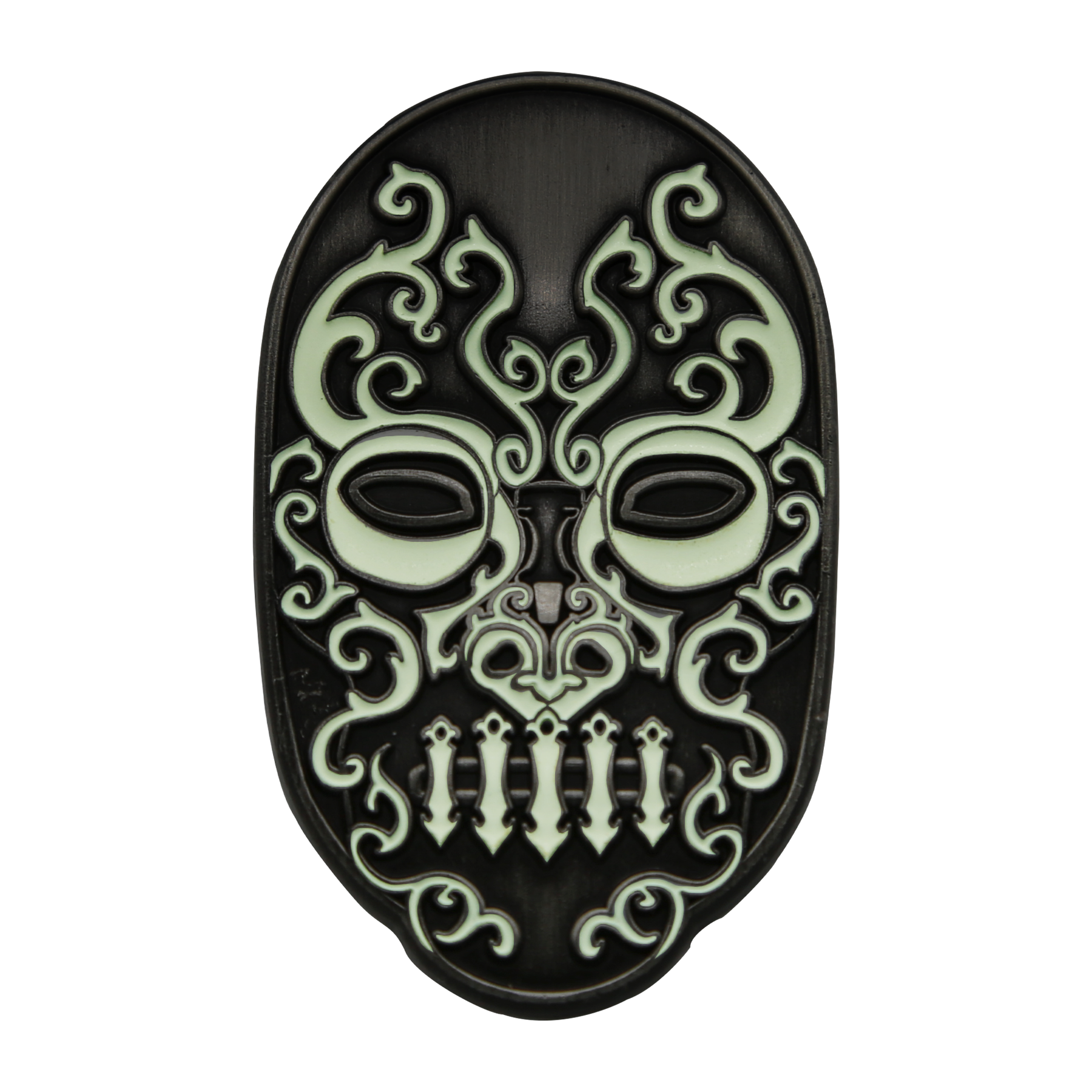 Glow-in-the-Dark Death Eater Mask Enamel Pin | Harry Potter Collectible